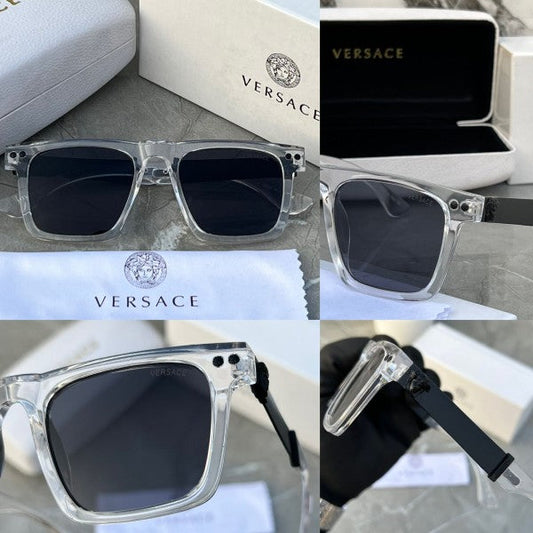 Branded VCSE Sunglasses square 1911 transparent black (With Original Kit)