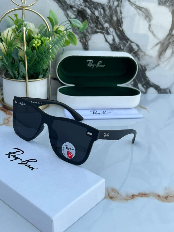 Branded Rb Blaze Full Black Sunglasses (With Original Kit)