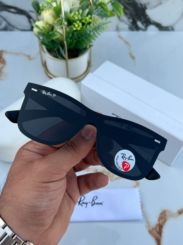 Branded Rb Blaze Full Black Sunglasses (With Original Kit)