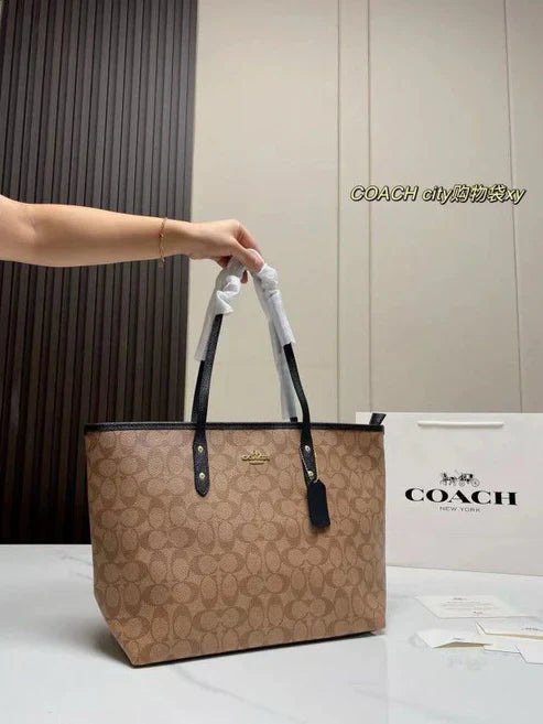 COACH SIGNATURE CITY TOTE BAG