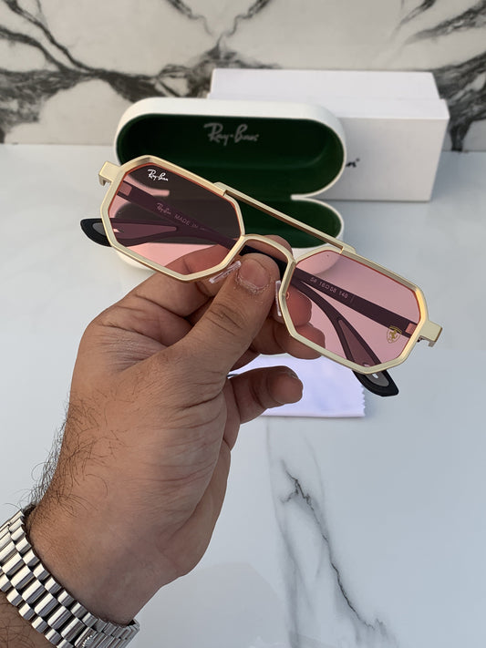 Branded Sunglasses RB 05 gold pink (With Original kit)