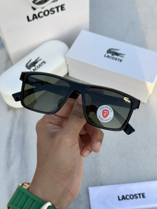 Branded Lcoste Black Green Sunglasses FT (With Original Kit)