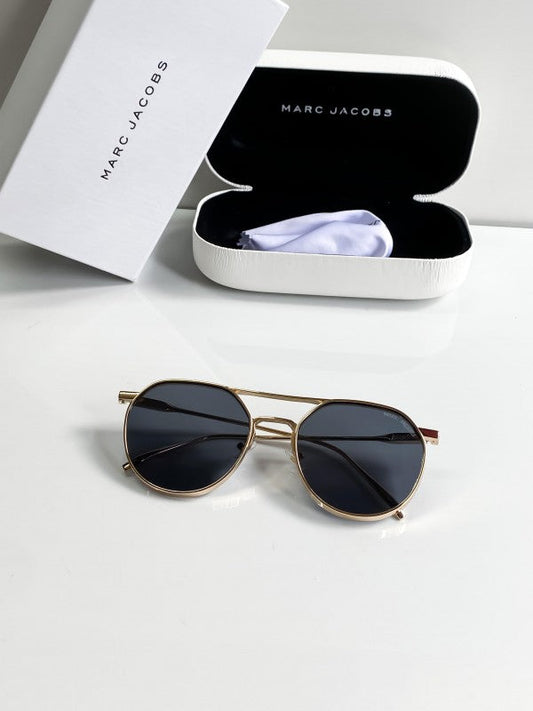 Branded Mj Gold Black Sunglasses Bt (With Original Kit)