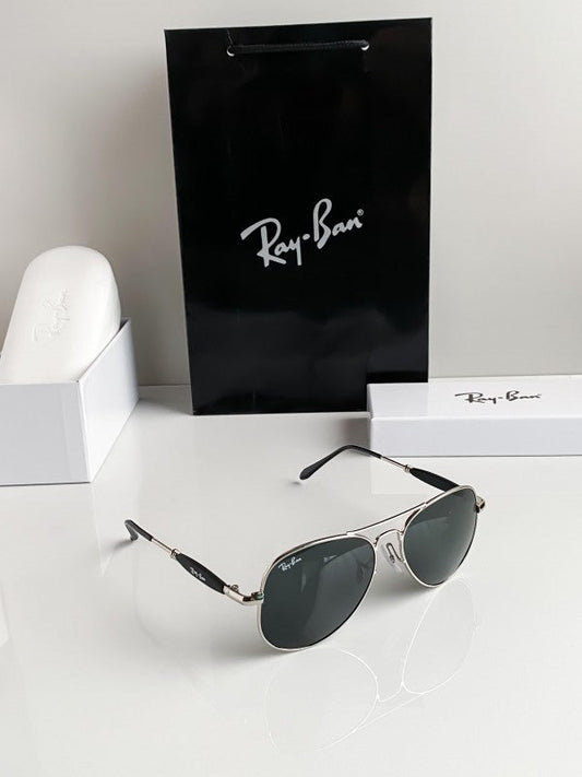 Branded Rb Black Aviator Sunglasses Bt (With Original Kit)