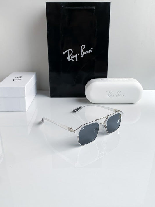 Branded Rb Grey White Sunglasses Bt (With Original Kit)