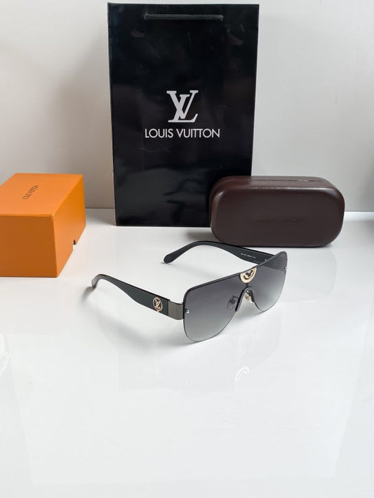 Branded Lv Black Grey Sunglasses Bt (With Original Kit)