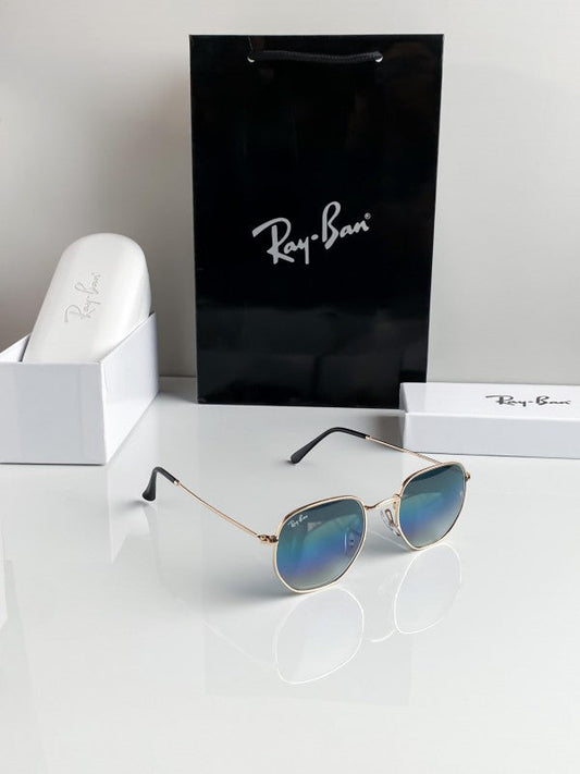 Branded Rb Black Blue Sunglasses Bt (With Original Kit)