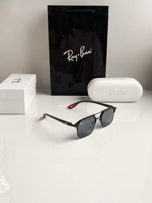 Branded Rb Black Red Sunglasses Bt (With Original Kit)