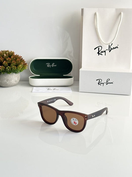 Branded Rb Reverse Dark Brown Sunglasses Bt (With Original Kit)