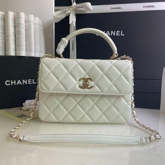 CHANEL SHOULDER BAG (WHITE)