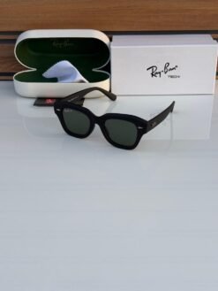 RAYBAN BLACK (GREEN MATE)