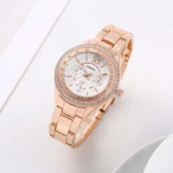 FOSSIL LADIES WATCH WHITE DIAL (ROSEGOLD)